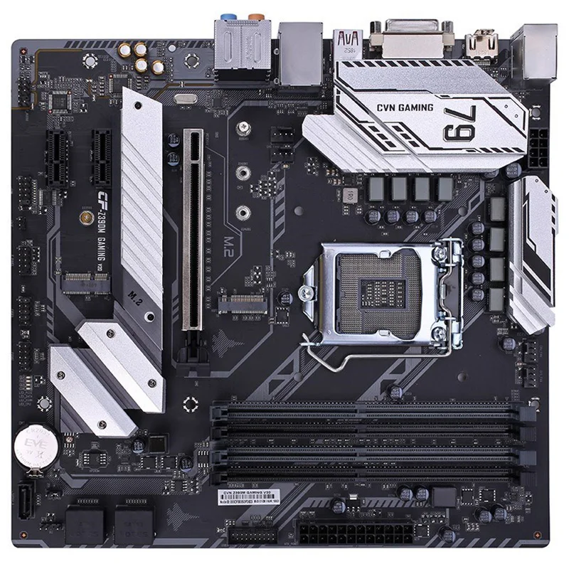 Цветная CVN Z390M игровая V20 мощная материнская плата M-ATX LGA1151 интерфейс DDR4 Gigabit LAN 5 x SATA 3,0 HDMI материнская плата