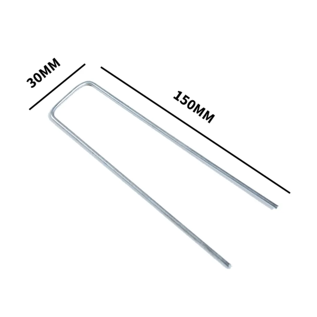 Новые садовые колышки анти-ржавчины оцинкованные наземные скобы стальные Sod колышки шпильки U-shap ржавчины стойкие стальные Sod газон U булавки 25 шт