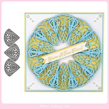 

Three-layer flower lace Metal Cutting Dies for DIY Scrapbooking Photo Album Decorative Embossing PaperCard Crafts Die Cut 2020