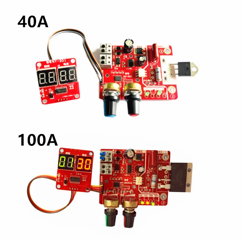 

40A /100A Spot Welding Machine Control Board Welder Transformer Controller Board Timing Current Time Current Digital Display