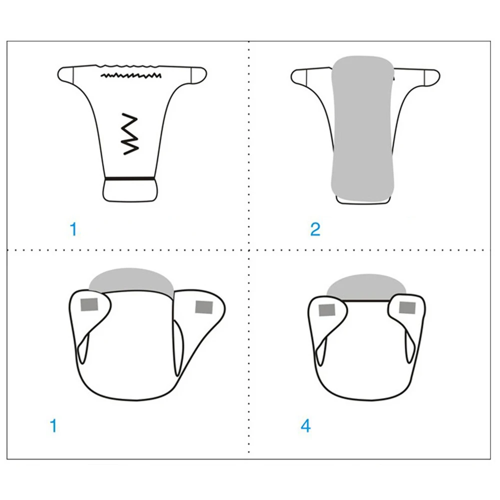 Cloth Nappy Waterproof Baby Diaper Washable Breathable Nappies Grid Training Pant Cloth Diaper Baby Cotton Fraldas Diapers