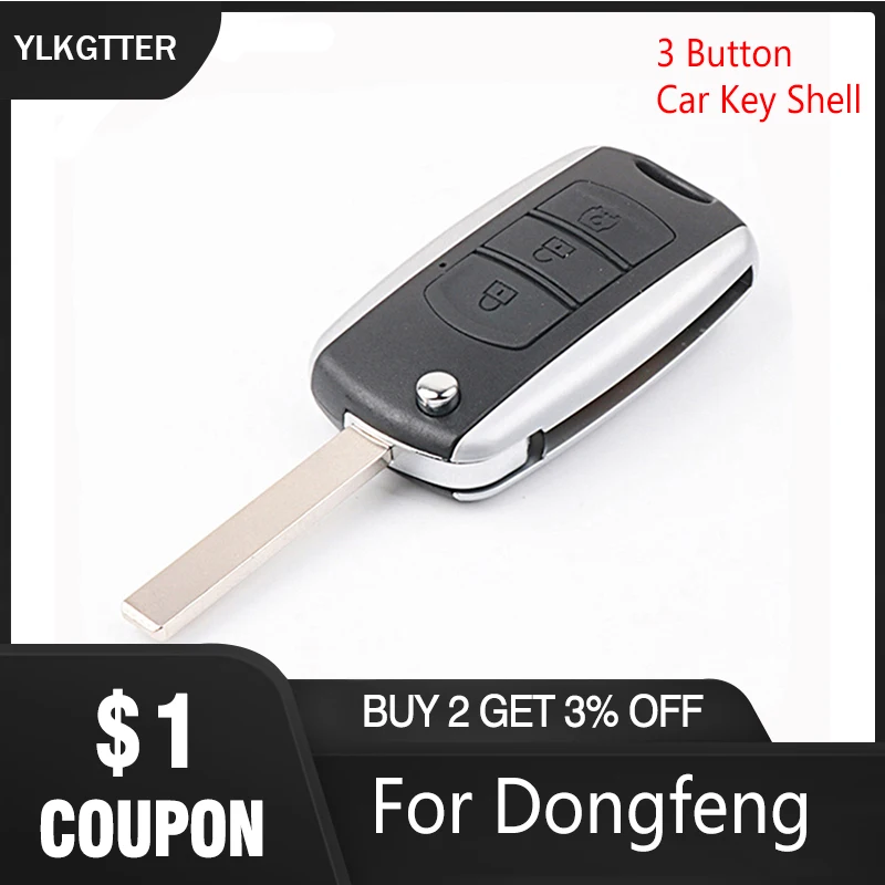 YLKGTTER 3 кнопки подходит для Dongfeng 580 F507 складной пульт дистанционного управления