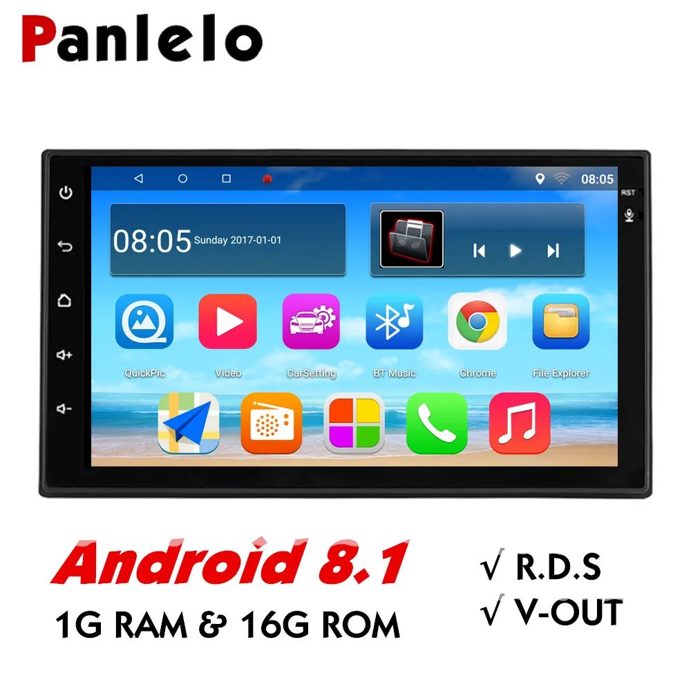 

Panlelo S10 Autoradio 2 Din Android 8.1 Car Stereo 7" 1024*600 1080P Quad Core 2din Android Head Unit GPS Navigation Audio Radio
