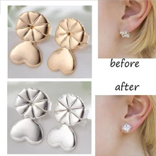 Love Heart Stud Back Earring Lifters Adjustable Earring Lifts Ear Lobe Ster AM2082