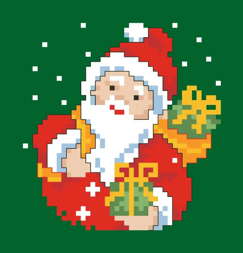 Details about   Christmas Bag Cross Stitch Kit Package Santa Claus Bag Cloth  Embroidery DIY Jc 