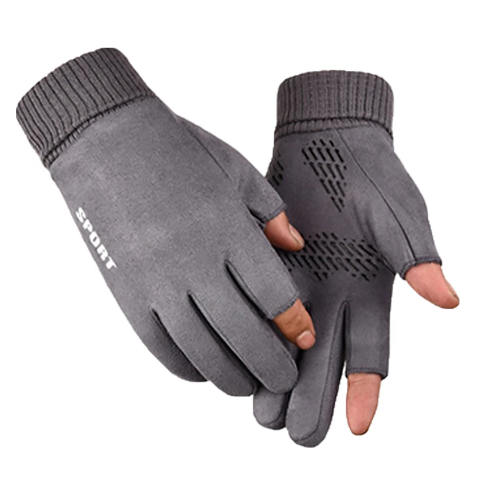 1 пара, женские и мужские перчатки, зимние, для велоспорта, ветрозащитные, теплые, из искусственной замши, унисекс, перчатки для велоспорта, варежки, перчатки для велоспорта
