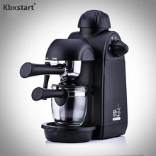 Kbxstart Эспрессо кофемашина офисная полуавтоматическая Паровая помпа давление вспенивание молока электрическая кофеварка для кухни 240 мл