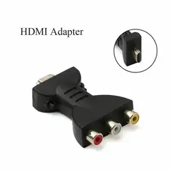 Мини HDMI к 3RCA CVBS композитный видео AV конвертер адаптер ТВ PS3 VHS и VCR