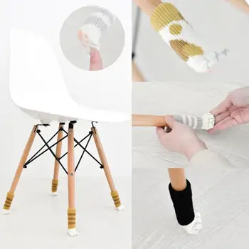 

Cat Paw Table Foot socks Chair Leg Covers Floor Protectors Socks For Furniture Decor Non-Slip Knitting Cartoon K3G5
