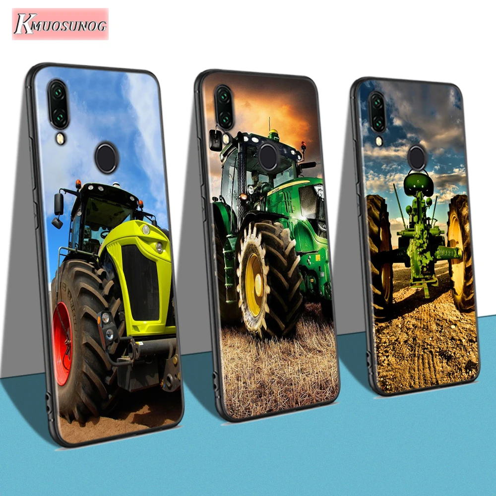 

For Redmi 8A 8 7A 7 Black Cover Farm Vehicle Tractor Style For Xiaomi Redmi 4X 5A 6 6A S2 K20 GO Pro Phone Case