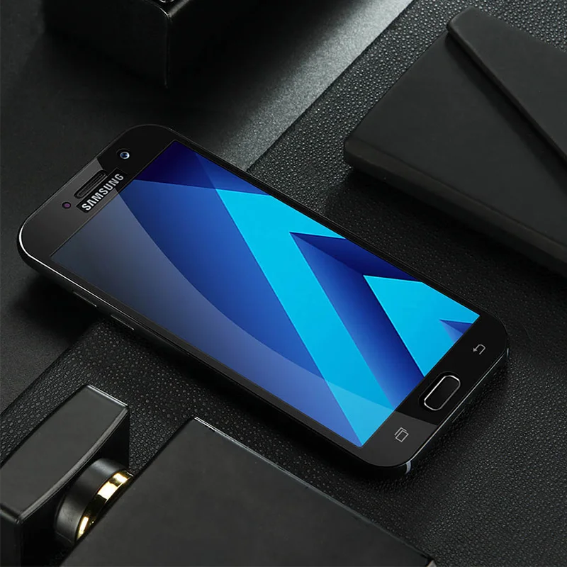3D защитное закаленное стекло для Samsung Galaxy A3 A5 A7 A8 2017 2018 защитная пленка экрана J2 J3 J5