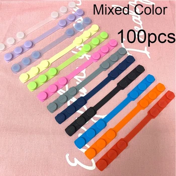 

100PCS Gear Adjustable Anti-Slip Mask Ear Grip Extension Hook -Respirator Lanyard Hook Binaural Decompression Non-slip Floating