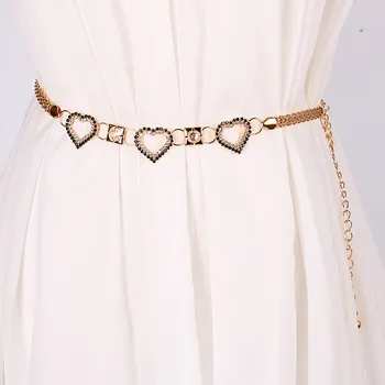 

Women belt Fashion PU Leather 2019 Diamond Belt Women's Fashion Joker Set Auger Love Belt belt Party Dress Decor Waistband