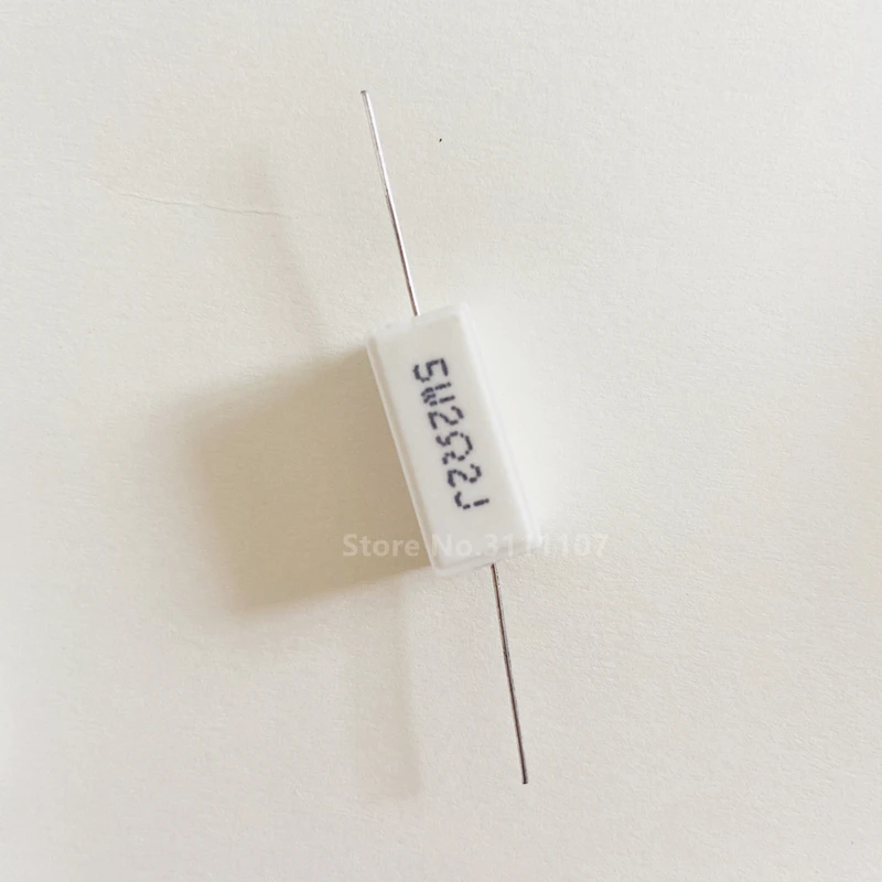 5W 2.2 Ohm 2.2R 2R2 Resistance Ceramic Cement Resistor 5% Error 10PCS/LOT