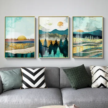 

3 pcs DIY diamond Painting mosaic embroidery Flower Triptych Pictures Sunrise Sunset Landscape Abstract Paint Wall Sticker gift