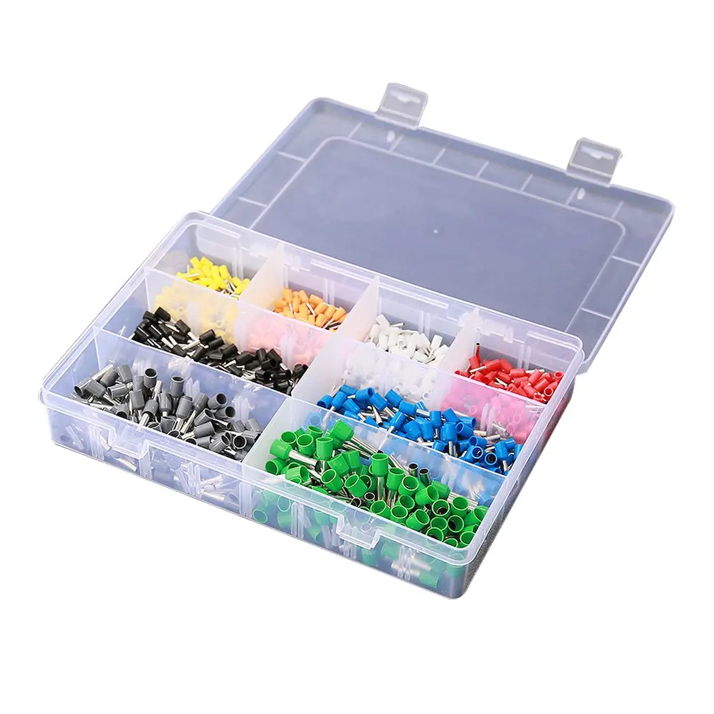 

800PCS Terminals Kits Assorted VE Tubular Terminals Insulated Crimp Cable Connector Terminals Electrical Crimp Terminator
