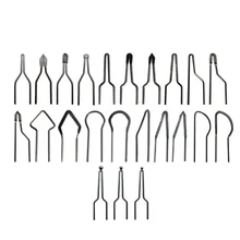 23 шт. металлический сплав высокое сопротивление аксессуары сжигание древесины портативный нагревательный провод Замена резьба мини пирографический наконечник Комплект