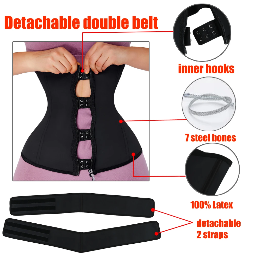 Корректирующее белье латексный пояс для похудения и потери веса 7 стальных