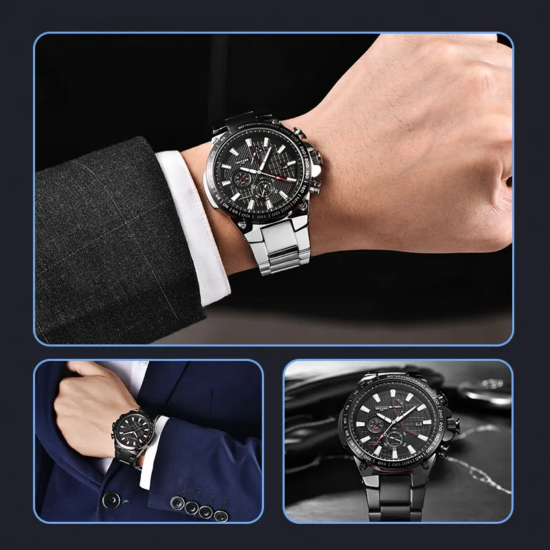 Fashhion военные мужские автоматические механические армейские многофункциональные часы для мужчин s Бизнес наручные часы для мужчин relogio masculino BOYZHE