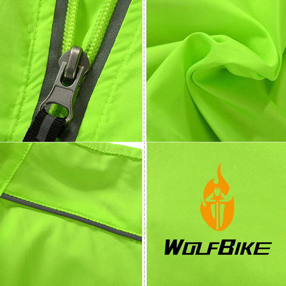 Велосипедная куртка Многофункциональный длинный рукав Джерси Дорога MTB велосипед ветрозащитный Быстросохнущий мужской женский дождевик ветровка
