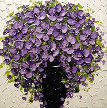 

Handmade Canvas Modern Fashion Abstract Flower Wall Painting Home Decor Canvas Art Hanging On Walls Vinicor Art