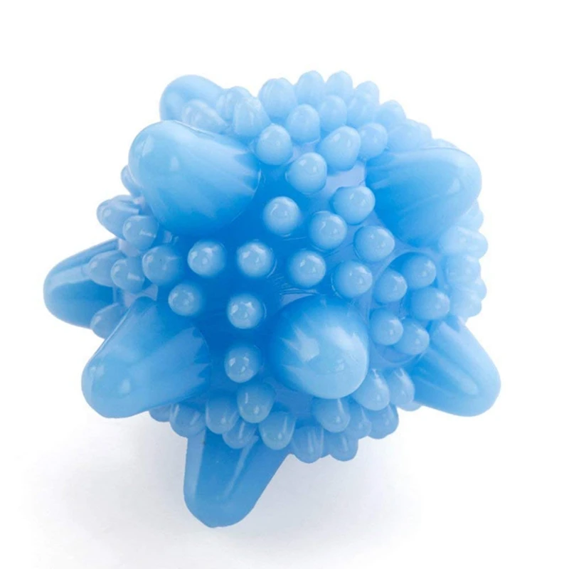 6 Pieces Magic Laundry Ball Reusable Household Cleaning Machine Washing Clothes Softener Starfish Shape Solid Cleaning Ball Colo