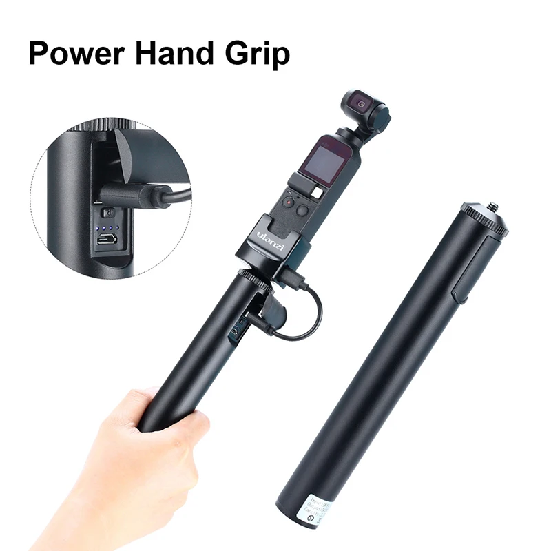 

ULANZI BG-1 Power Bank Handgrip 5200mAh Rechargeable Battery External Charger for GoPro 7/6/5 DJI Osmo Pocket Osmo Action Camera