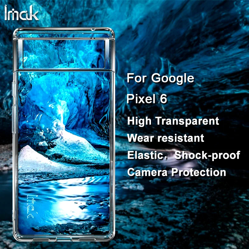 Imak Air Transparent Frosted Anti Yellow Case for Pixel 6/6 Pro description image