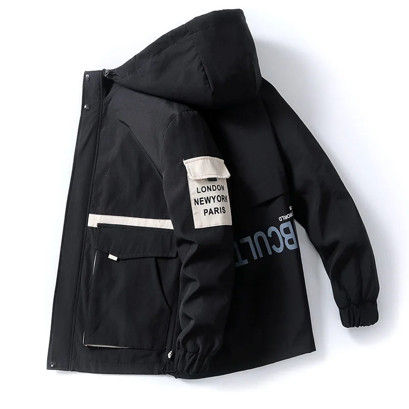 2021 Spring Work Men's Jacket New Trend Casual Wear Street Autumn Thin Coat Short Jackets Style for Men Clothes M-3XL Size 1