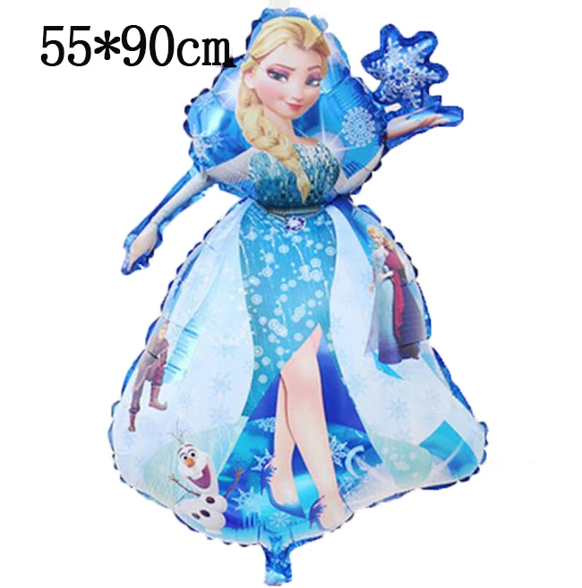 big ballon4 X 1pcs Вечерние украшения для торта в стиле принцессы Эльзы, платья Белоснежки, вечерние украшения для девочек на день рождения - Цвет: big ballon4 X 1pcs