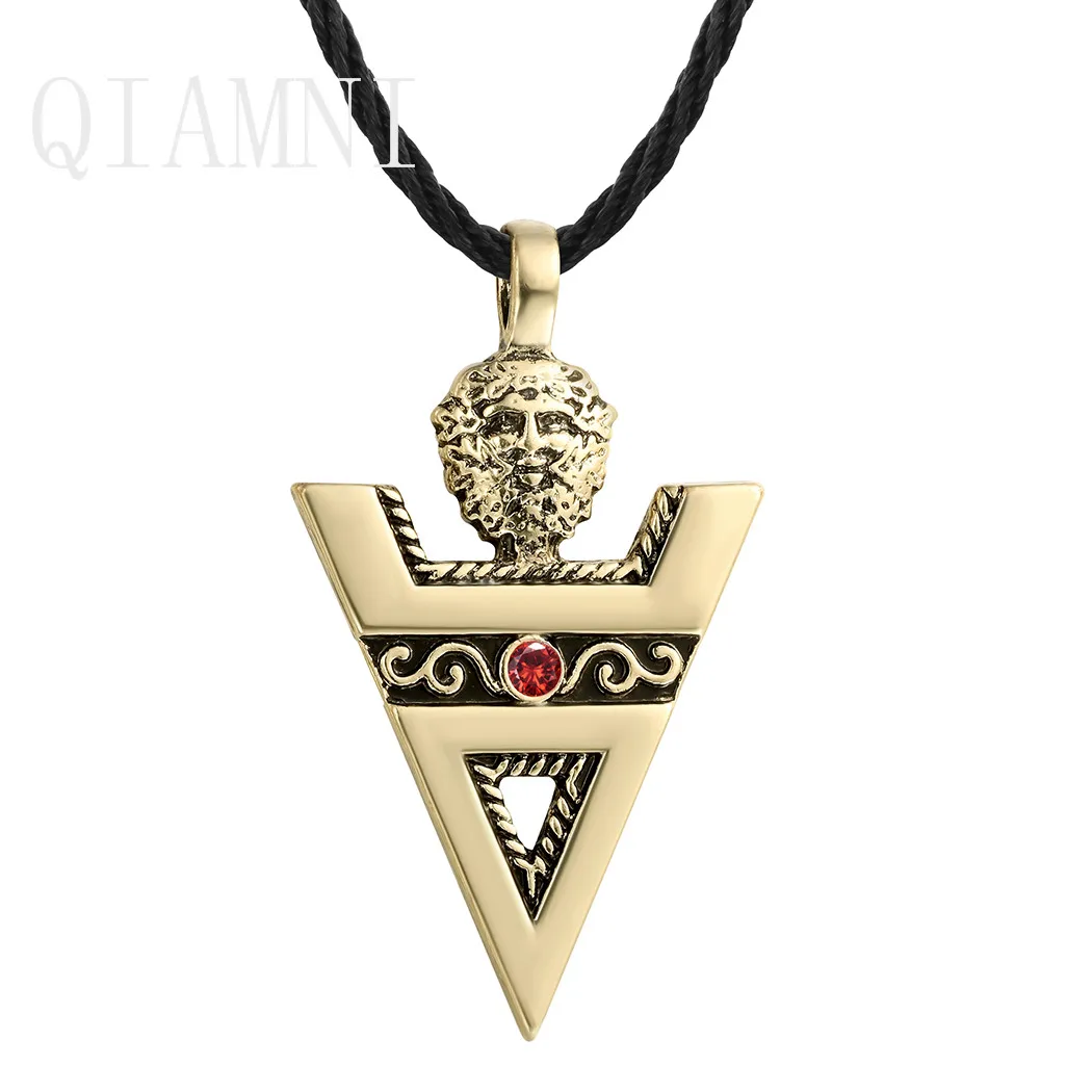 QIAMNI славяне Викинги Pagan Talisman Norse подвеска топор крест крыло волк Орел амулет Руна Шарм этнические ювелирные изделия подарок аксессуары - Окраска металла: QN-VN029