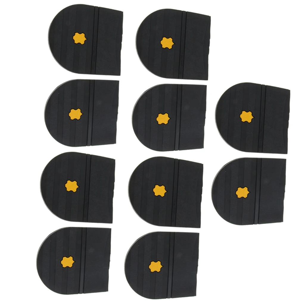 5 Pairs Rubber Heels Glue On Shoe Sole Repair Pad Replacement for Mens and Womens Shoe Heel Protector- 6mm Thick