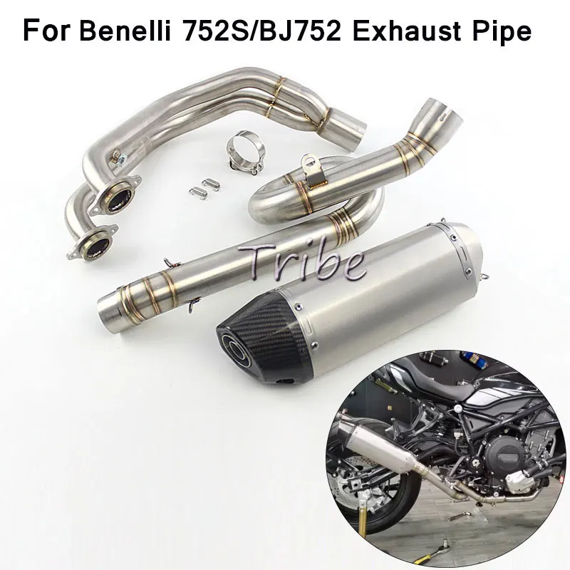 

Newest For Benelli 752s BJ752 Exhaust Motorcycle Full Systems Header Muffler Front Pipe Link Mid Slin-on Stainless Steel Tracer