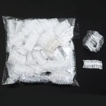 

100Pcs Disposable Waterproof Clear Earmuffs Earcaps Dye Hair Bathing Cover Cap