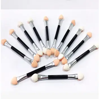 

12 PCS Eye Shadow Applicator Pro Eye Shadow Sponge Applicator Make Up Portable Eye Shadow Brushes Nail Powder Brush Tool T0059