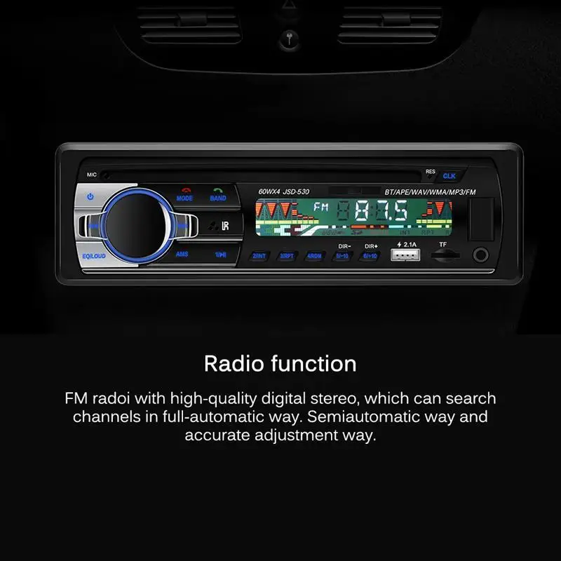 12v lcd автомобильный медиаплеер 4*60w Bluetooth fm-радио Aux автомобильное радио SD USB MP3 автомобильные Аудио плееры Автомобильная электроника