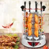Electric smokeless skewers automatic rotating 10-prong timing barbecue machine 1