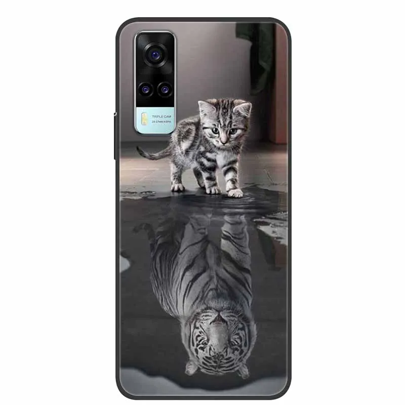 Cute Cartoon Shockproof Soft Silicone TPU Back Cover - Enhanced Protection and Style