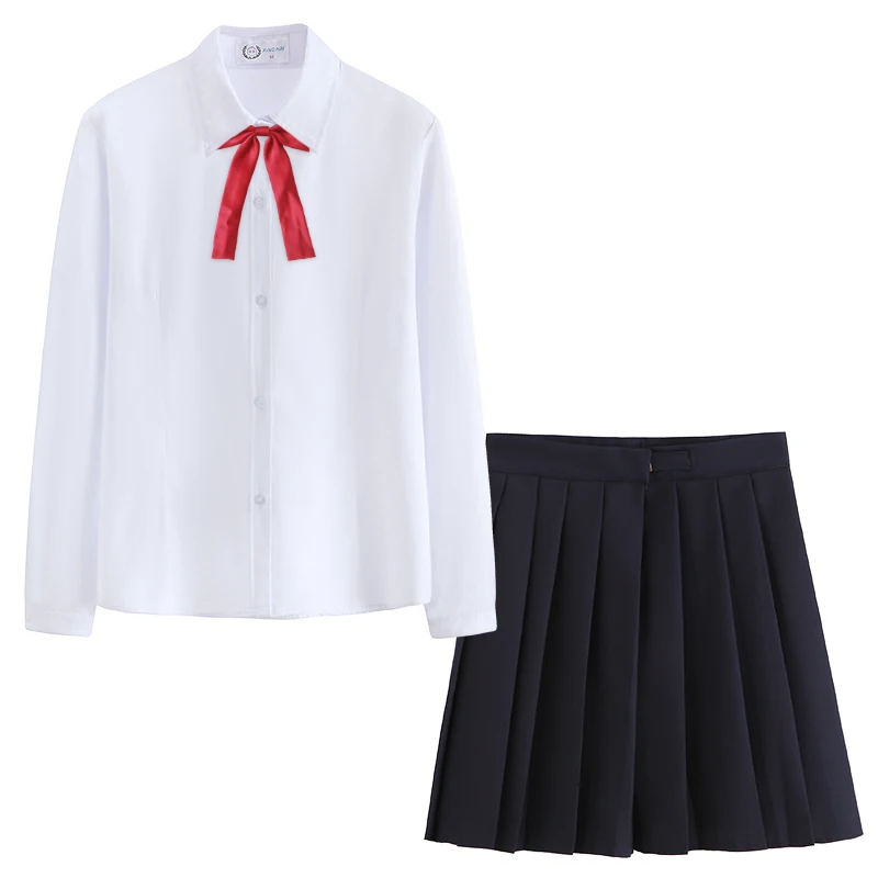 Японская школьная форма, косплей костюм, seifuku, школьное платье, jk, униформа, костюм, топы+ галстук+ юбка, JK, Морской стиль, одежда для студентов - Цвет: color2