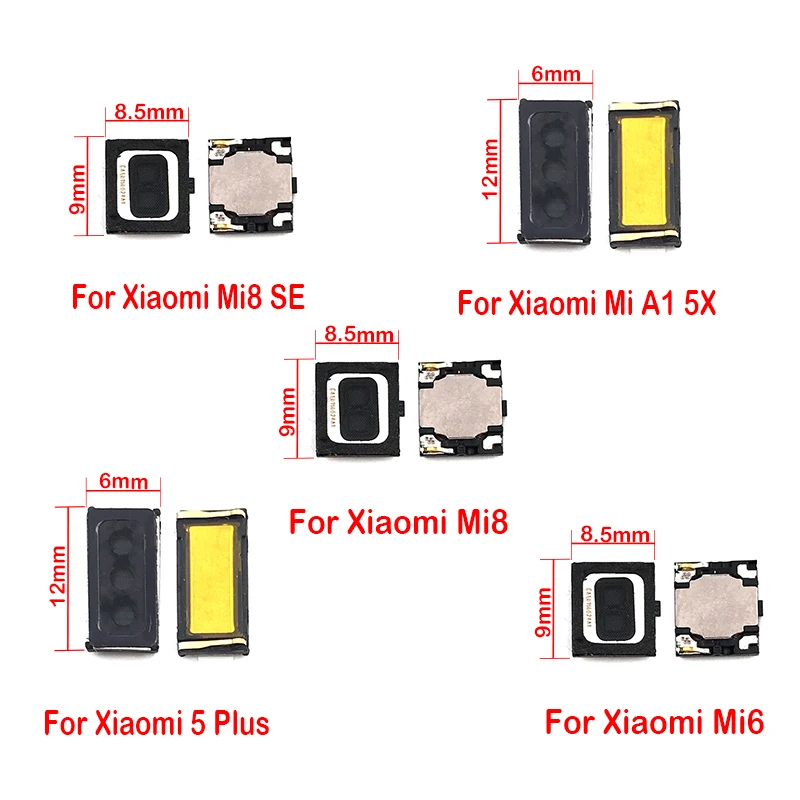 

2Pcs/Lot, For Xiaomi Mi 9 9se 8 8se Lite 5 5S 6 A1 5X A2 6X Pocophone F1 Max Mix 2 Note 3 Earpiece Flex Cable Repair Part