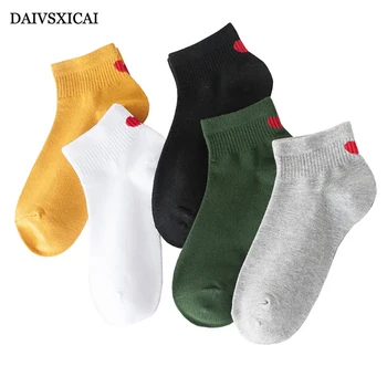 

5Pairs/lot=10Pieces Fashion Ladies Cotton Socks White Letters Low To Help Shallow Mouth Women Short Cotton Socks