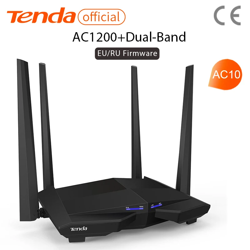 Tenda AC10 AC1200 умный Гигабитный беспроводной Wi Fi роутер wifi репитер приложение дистанционное управление, английская/Русская прошивка|Беспроводные роутеры| | АлиЭкспресс