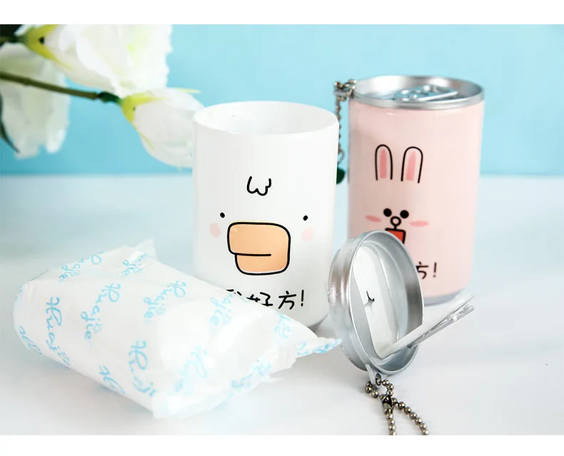 Disposable Wet storage 30 Sheets Creative Kids Baby Mini Wet Paper Wipes For Home Travel Use Convenient Baby Care