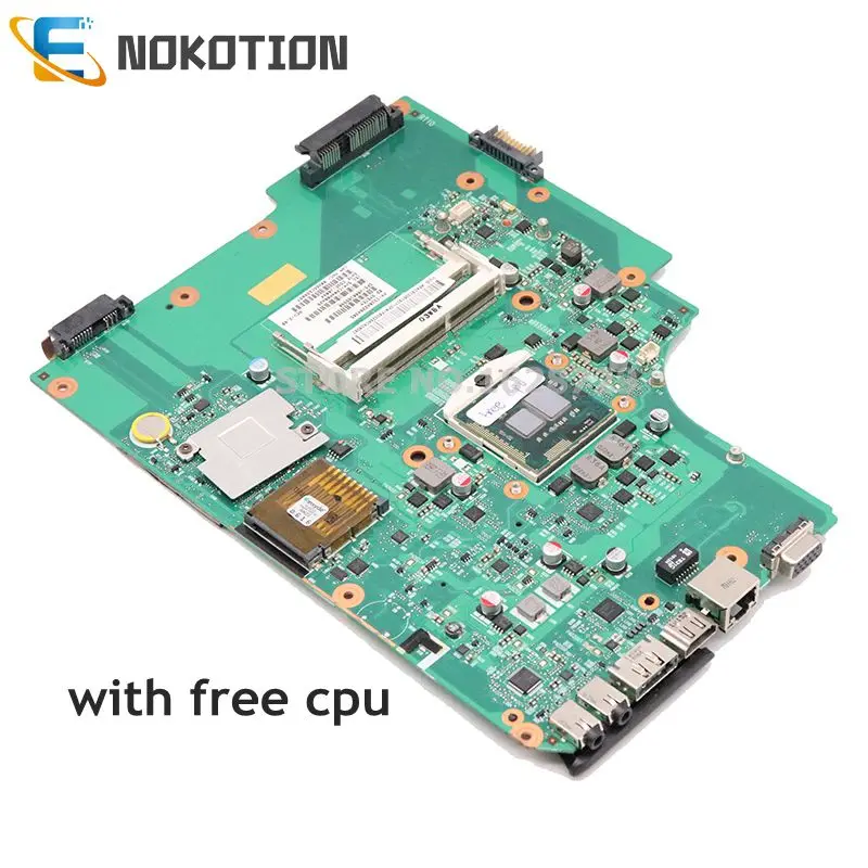 NOKOTION V000185590 6050A2284301-MB-A02 для Toshiba Satellite L505 L500 материнская плата ноутбука HM55 DDR3 Бесплатный процессор