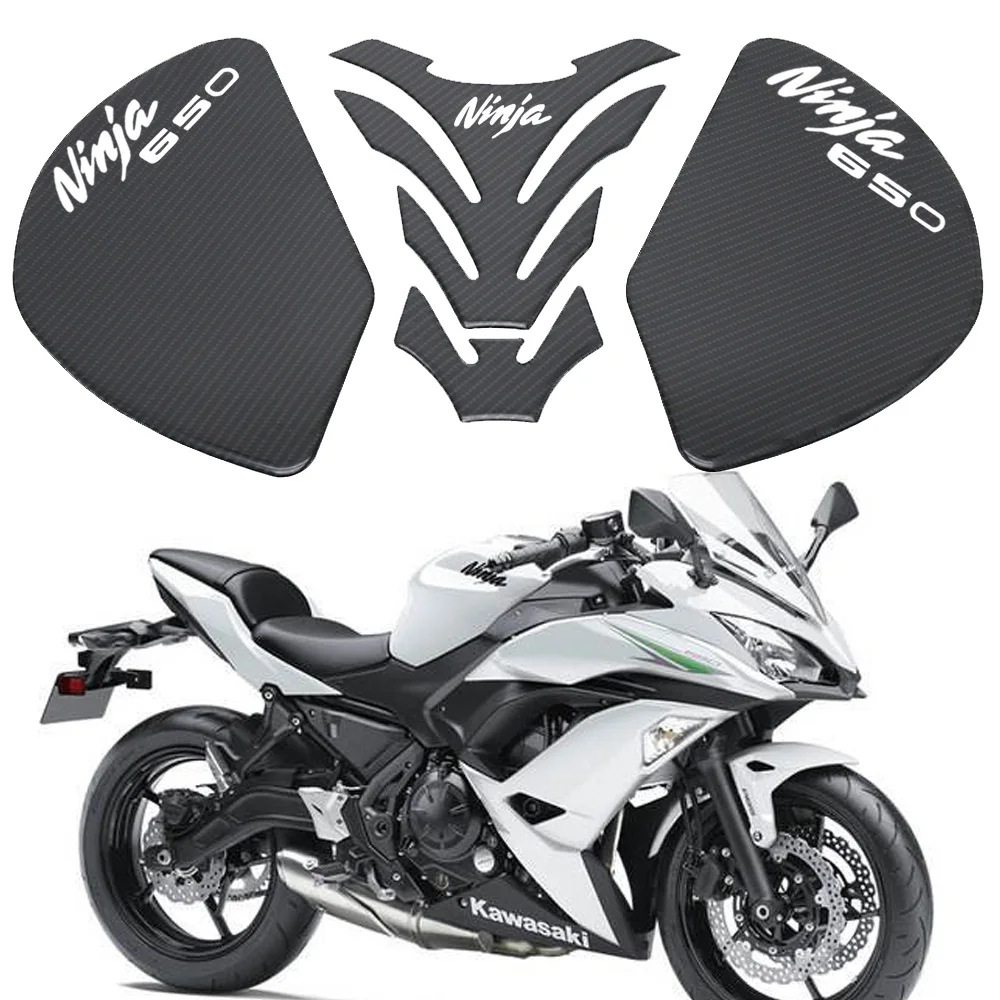 Для Kawasaki NINJA650 NINJA 650 мотоциклетные противоскользящие накладки на бак наклейка накладка боковая газовая наколенник Ручка протектор