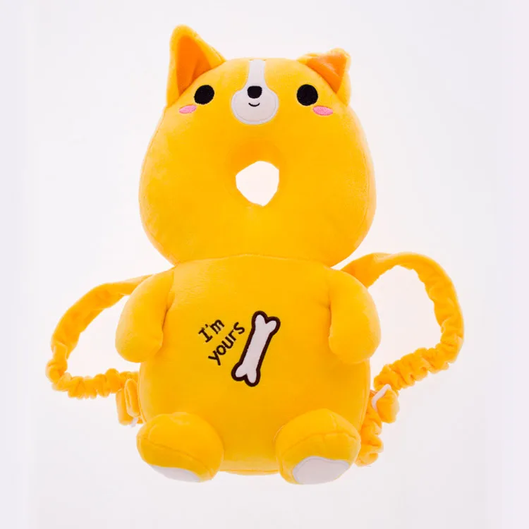 Yellow dog Детский подголовник для прогулок для малышей, детская подушка с мультяшным животным, устойчивая к осколкам, мягкая подушка из полипропилена и хлопка, Детский рюкзак, коврик - Цвет: Yellow dog