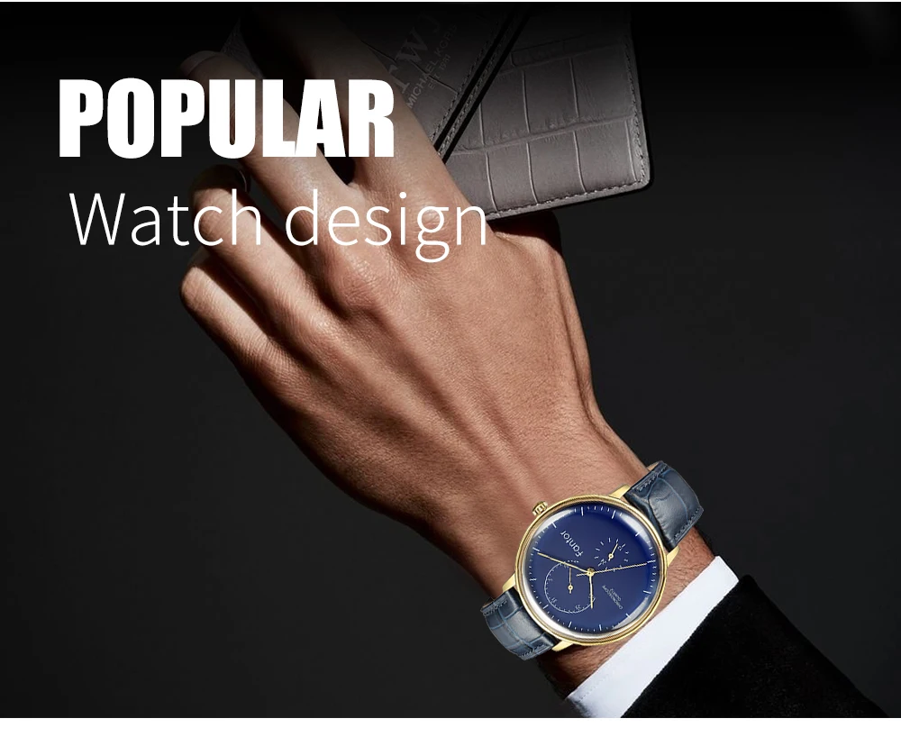 Fantor Топ бренд класса люкс хронограф часы для мужчин кожа кварцевые мужские s наручные часы Классический Водонепроницаемый relogio masculino часы
