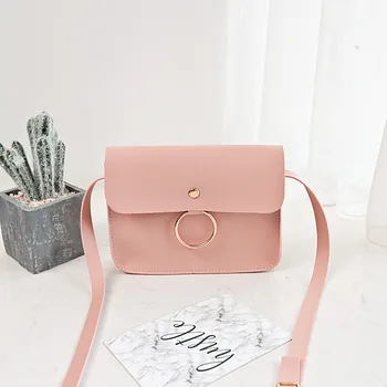 

Summer new round cross section small square bag rope small bag shoulder messenger student mobile phone bag