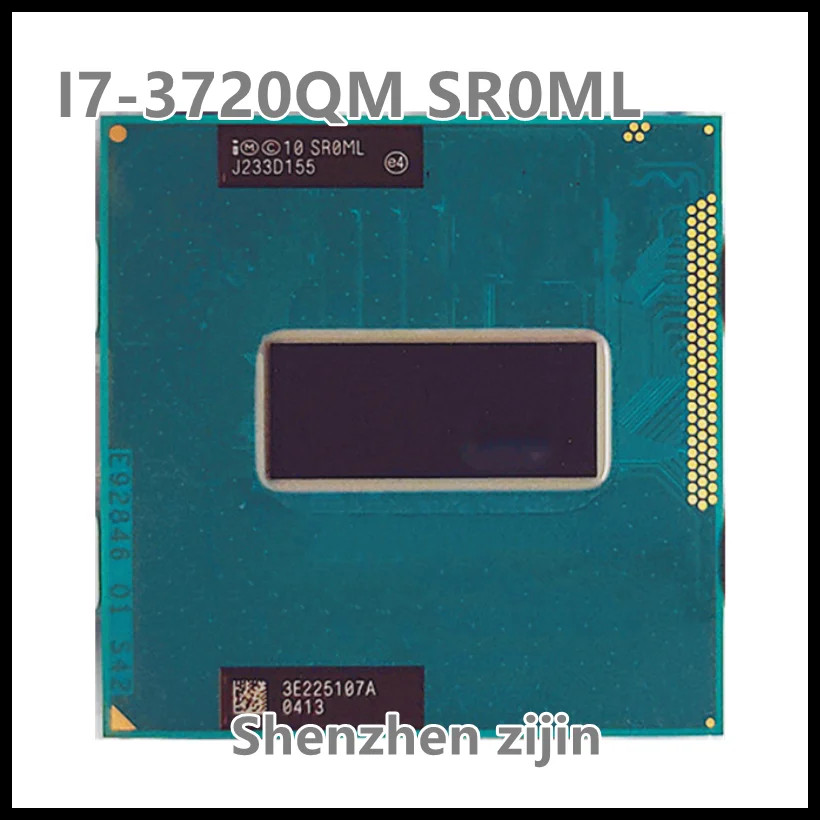 Процессор i7-3720QM i7 3720QM SR0ML 2 6 ГГц четырехъядерный 8 потоков Мб 45 Вт разъем G2 / rPGA988B |