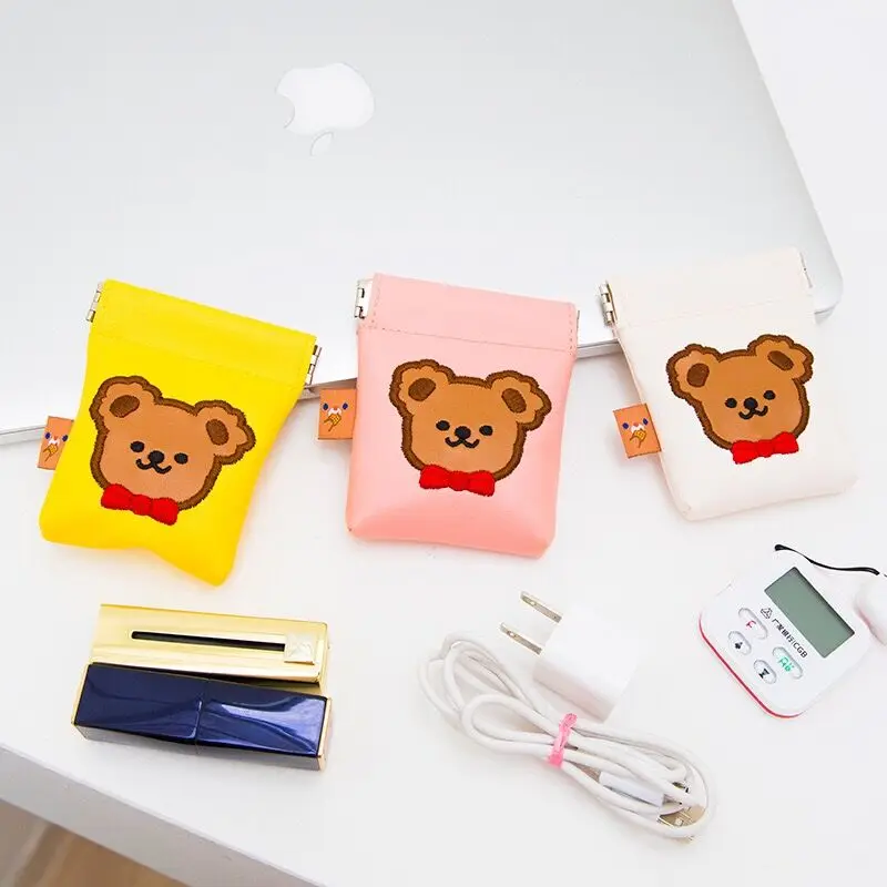 Bentoy Milkjoy Медвежонок Портмоне Kawaii чехол для наушников Корейский Японский